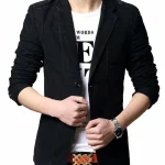 Men’s Slim Fit Black Casual Blazer