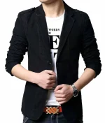 Men’s Slim Fit Black Casual Blazer