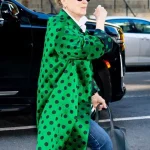 Miranda The Devil Wears Prada 2 Meryl Streep Green and Black Polka Dot Coat