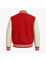 Michael 2026 Jaafar Jackson Red Varsity Jacket