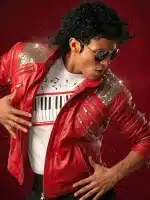 Michael 2026 Jaafar Jackson Red Bomber Jacket