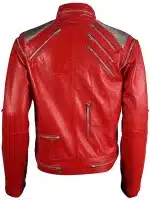 Michael 2026 Jaafar Jackson Red Bomber Jacket