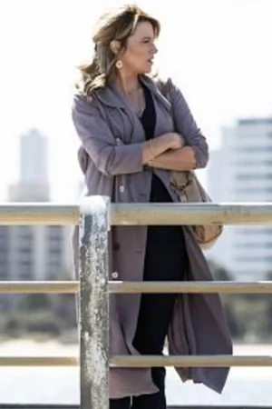 My Life is Murder Season 02 Lucy Lawless Grey Coat