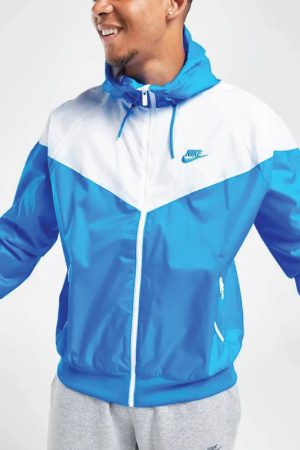 Nike Sportswear Windrunner Blue Hooded Jacket