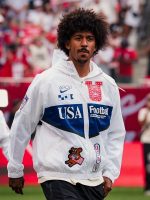 Nike x V.A.A. USMNT ‘X2’ Anthem Jacket – Men and Women jacket -Off White