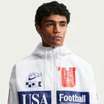 Nike x V.A.A. USMNT ‘X2’ Anthem Jacket – Men and Women jacket -Off White - Image 2