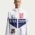 Nike x V.A.A. USMNT ‘X2’ Anthem Jacket – Men and Women jacket -Off White - Image 5
