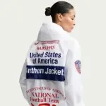 Nike x V.A.A. USMNT ‘X2’ Anthem Jacket – Men and Women jacket -Off White - Image 7