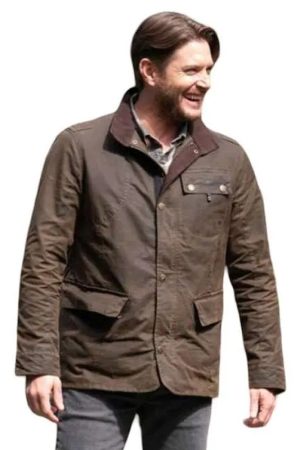 Russell Shaw Brown Cotton Jacket Tracker Season 3
