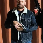 Ryan Robbins Sniper Rogue Mission Shearling Denim Jacket