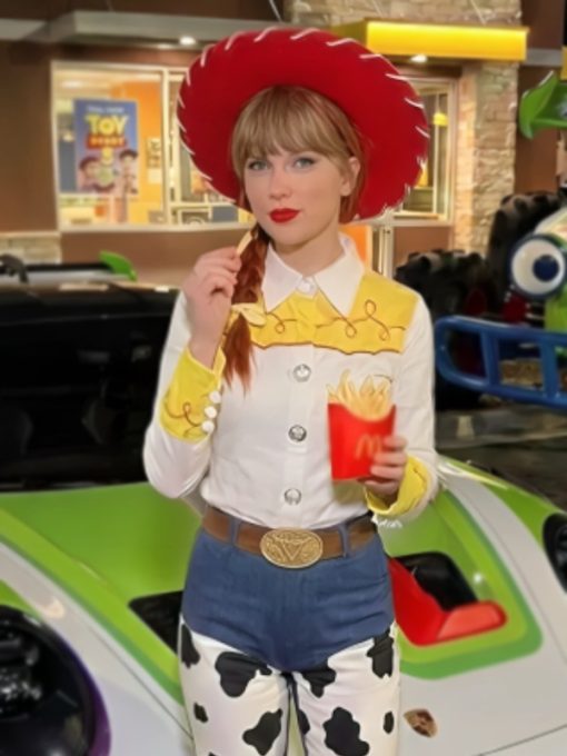 Taylor-Swift-X-Toy-Story-Jessie-Shirt-White-510x680 Toy Story x Taylor Swift Jessie the Cowgirl Western Shirt