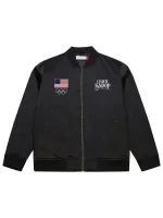 Team USA Coach Snoop Satin Bomber Jacket