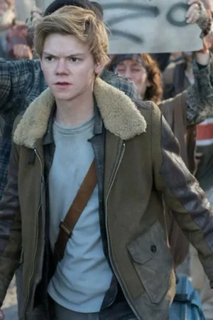 Thomas Brodie Sangster Maze Runner Brown Jacket