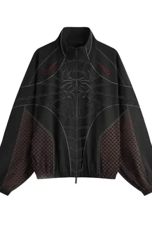 Tom Holland Spider-man Black Track Jacket