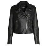 Women Real Leather Biker Jacket - Image 3