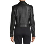 Women Real Leather Biker Jacket - Image 4