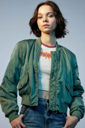 Emma Myers A Good Girl’s Guide to Murder Bomber Jacket