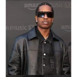 Asap Rocky Bomber Leather Jacket - Image 3