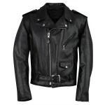 Men’s Classic Perfecto Motorcycle Leather Jacket
