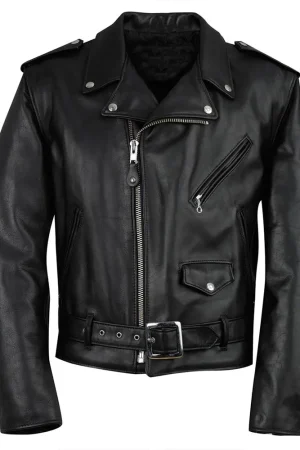 Men’s Classic Perfecto Motorcycle Leather Jacket