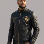 FIFA World Cup 2026 Men's Black Leather Jacket