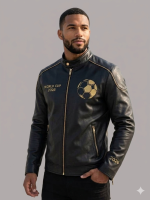 FIFA World Cup 2026 Men's Black Leather Jacket