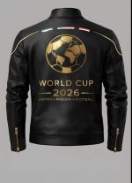 FIFA World Cup 2026 Men's Black Leather Jacket - Image 4