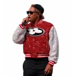 Future FIFA World Cup 2026 Red Sequin Varsity Jacket