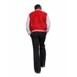 Future FIFA World Cup 2026 Red Sequin Varsity Jacket - Image 4