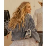 Landman Michelle Randolph Denim Fringe Jacket