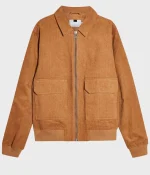 Men’s Brown Harrington Corduroy Jacket - Image 2