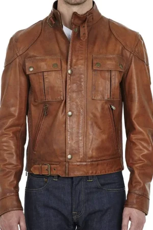 Men’s Gangster Leather Jacket