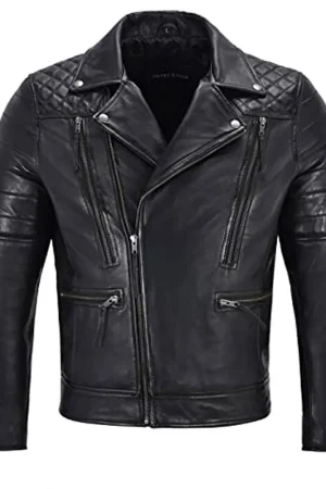 Men’s Biker Napa Lambskin Leather Jacket
