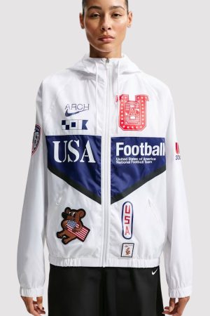 Nike x VAA USMNT X2 Anthem Jacket in Off White for Men and Women