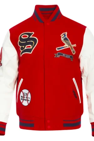 St. Louis Cardinals Prep Varsity Wool & Leather Jacket