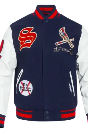 St. Louis Cardinals Prep Varsity Wool & Leather Jacket