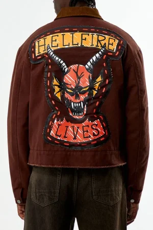 Stranger Things Hellfire Lives Garage Jacket