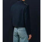 Noah Schnapp The Live Event Navy Military Jacket