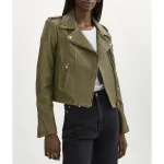 Women Real Leather Biker Jacket - Image 10