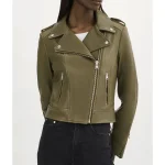 Women Real Leather Biker Jacket - Image 12