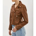 Women Real Leather Biker Jacket - Image 15