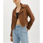 Women Real Leather Biker Jacket - Image 16