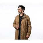 Adam Scot Hokum Brown Cotton Coat