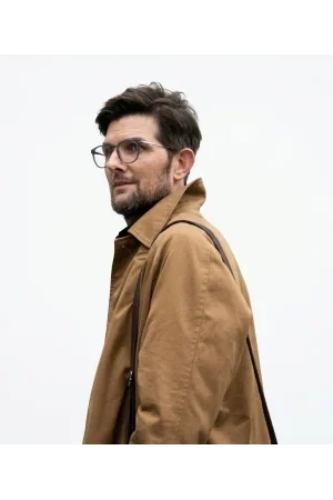Adam Scot Hokum Brown Cotton Coat