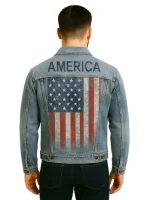 American Flag Denim Jacket
