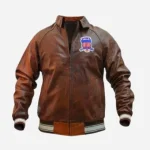 American Flight Bomber Leather Jacket