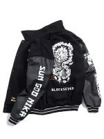 One Piece Black Bomber Jacket