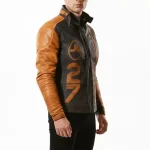 Arc Raiders Ryder Orange and Black Leather Jacket Cosplay