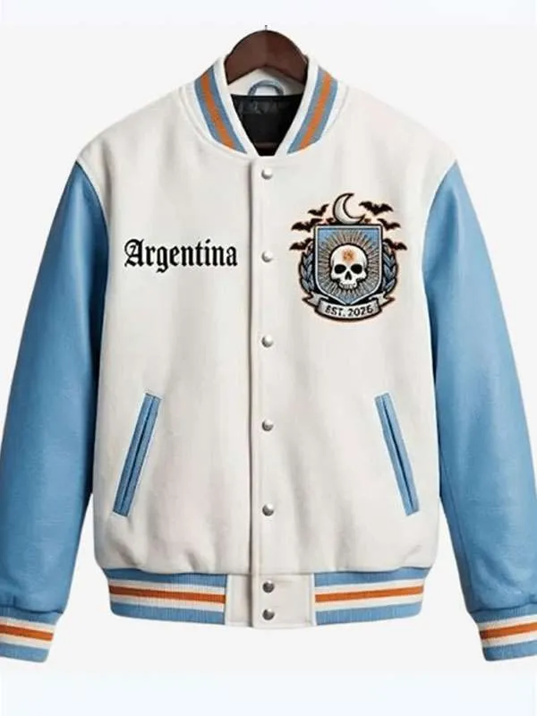 Argentina-Halloween-Varsity-Bomber-Jacket 1 Argentina Halloween Varsity Jacket