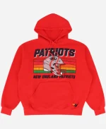 Aviator Nation New England Patriots Helmet Red Hoodie